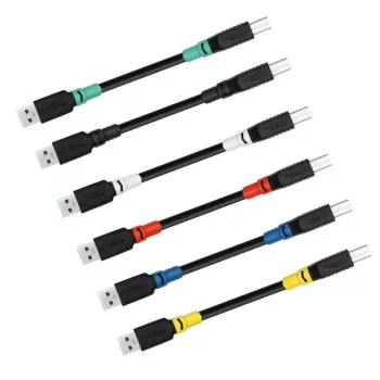 USB A-B-kaabel MicroConnect ColorFlex USB 3.2 Gen 1 (USB 3.0) 1 m, LSZH