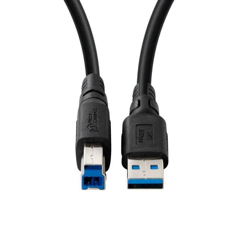USB A-B-kaabel MicroConnect ColorFlex USB 3.2 Gen 1 (USB 3.0) 1 m, LSZH