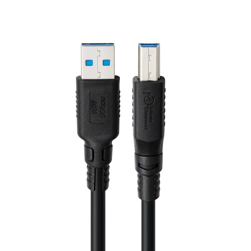 USB A-B-kaabel MicroConnect ColorFlex USB 3.2 Gen 1 (USB 3.0) 1 m, LSZH