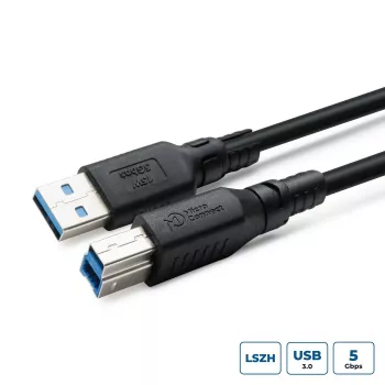 USB 3.2 A-B kaabel MicroConnect USB3.0AB3B-LSZH 1 m LSZH