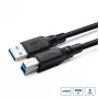 USB 3.2 A-B kaabel MicroConnect USB3.0AB3B-LSZH 1 m LSZH