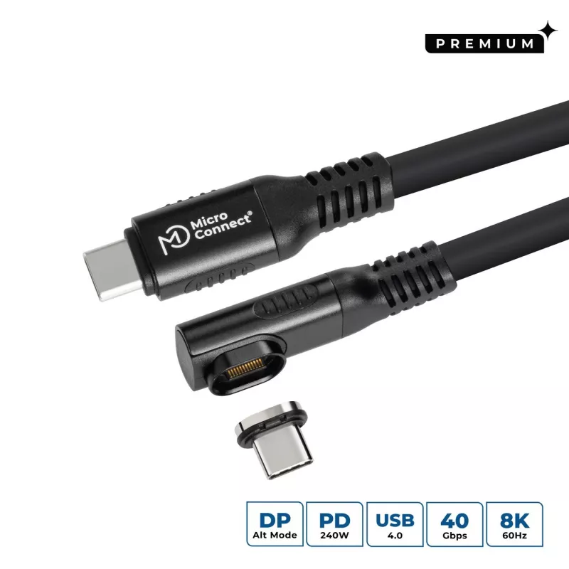 Microconnect MC-LS-USB4CC2.0-A USB-kaabel 2 m USB C Must