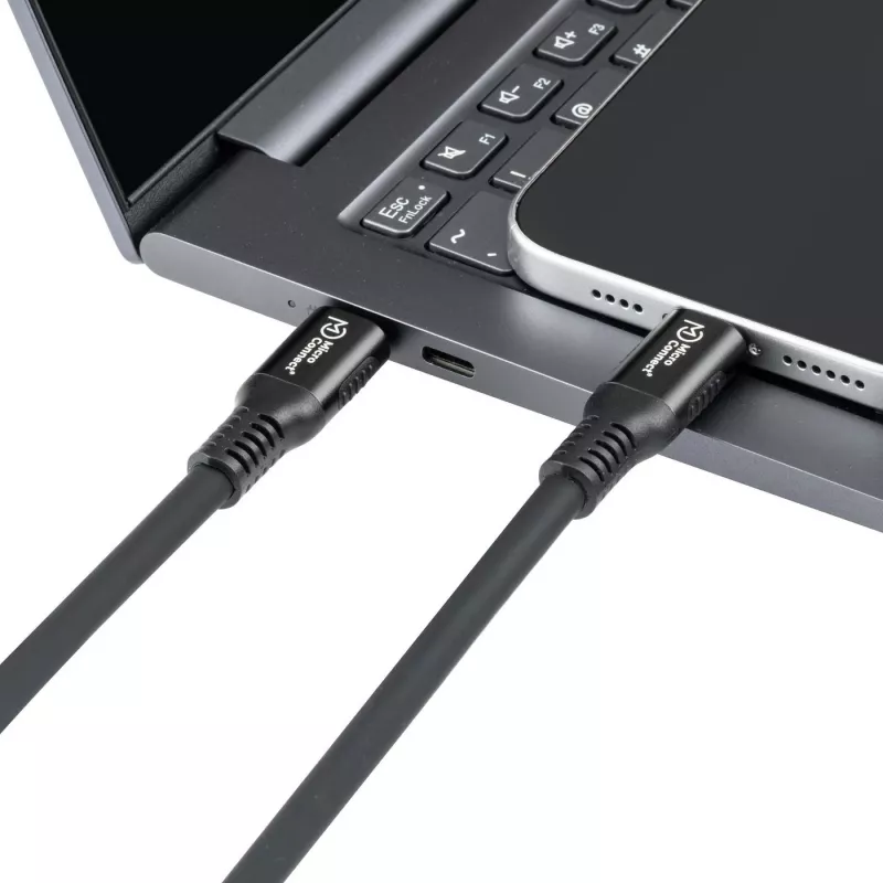 Microconnect MC-LS-USB4CC2.0 USB-kaabel 2 m USB-C Must