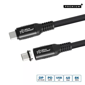 Microconnect MC-LS-USB4CC0.5 USB-kaabel 0,5 m USB C Must