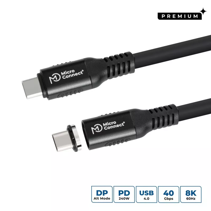 Microconnect MC-LS-USB4CC0.5 USB-kaabel 0,5 m USB C Must