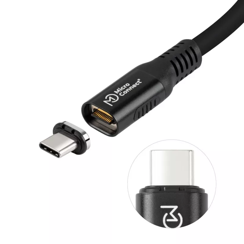 Microconnect MC-LS-USB4CC0.5 USB-kaabel 0,5 m USB C Must