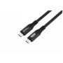 Microconnect USB4CC05-240W-80GBPS USB-kaabel USB4 Gen 3x2 0,5 m USB C Must
