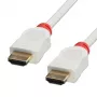 Lindy 41413 HDMI-kaabel 3 m HDMI Type A (Standard) punane, valge