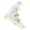 Juhtmepistik LOGON TWP8P8TP RJ-45 Cat5e, läbipaistev/valge/kollane, pakis 10 tk