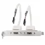 USB tagapaneel Lindy 2 pordi USB 2.0 PC tagapaneel