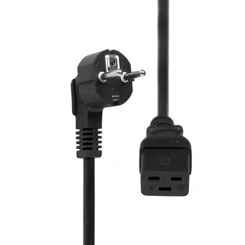 ProXtend nurga all Type F Schuko kuni C19 toitekaabel Must 0,5m