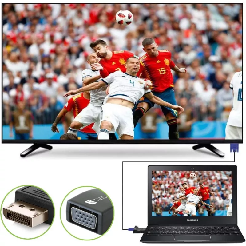 Kaabli soovahetaja DisplayPort VGA Techly IADAP-DSP-230T