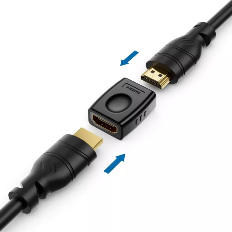 pistikuadapter Techly IADAP-HDMI-F/F Must