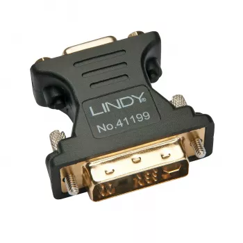 Lindy DVI-A-pistik VGA emasele adapter, must