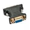 Lindy DVI-A-pistik VGA emasele adapter, must