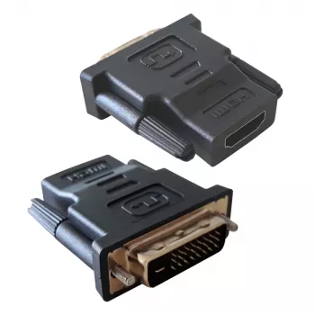 Kaabli soovahetaja DVI-D must Techly IADAP-DVI-HDMI-F