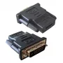 Kaabli soovahetaja DVI-D must Techly IADAP-DVI-HDMI-F