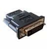 Kaabli soovahetaja DVI-D must Techly IADAP-DVI-HDMI-F
