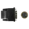Kaabli soovahetaja DVI-D must Techly IADAP-DVI-HDMI-F