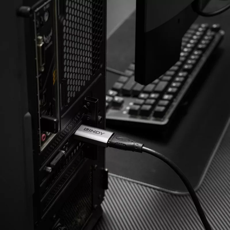 DisplayPort-HDMI-adapter Lindy 41095 — toetab kuni 4K 120 Hz