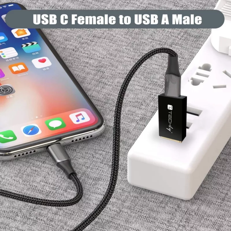 USB soovahetaja Techly IADAP USB3-AFT USB A – USB C must