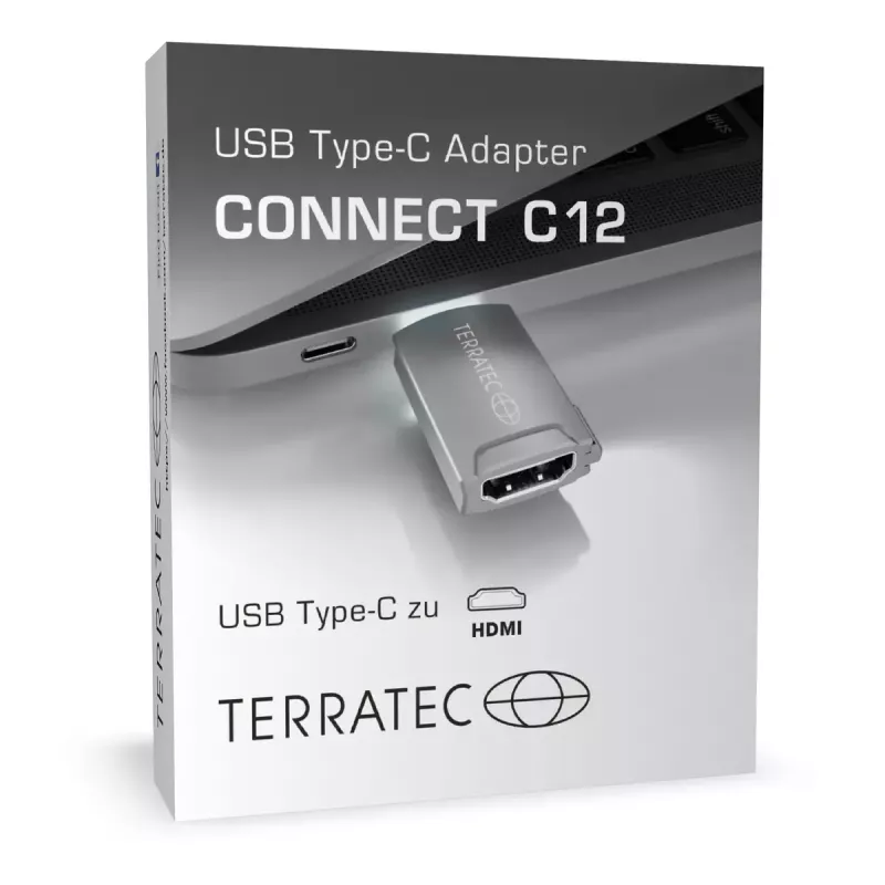 Kaablipistik Terratec CONNECT C12 USB USB-C HDMI hall