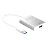 j5create JUA354 USB 3.0 4K HDMI kuvaadapter Hõbedane