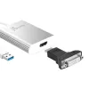j5create JUA354 USB 3.0 4K HDMI kuvaadapter Hõbedane