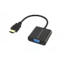 Conceptronic ABBY20B HDMI-VGA-adapter, 0,25 m, HDMI-tüüp-A (standard), VGA (D-Sub), pistik, pesa, sirge