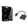 Conceptronic ABBY20B HDMI-VGA-adapter, 0,25 m, HDMI-tüüp-A (standard), VGA (D-Sub), pistik, pesa, sirge