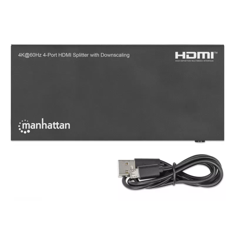 Manhattani HDMI-jaotur, 4-port, 4K@60Hz, allasuunamine