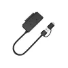 Conceptronic ABBY21B USB 3.0 SATA adapter koos toiteadapteriga, 2,5-tolline/3,5-tolline SATA HDD/SSD, 2-ühes USB C/A kaabel