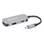 Manhattan USB-C dokk/jaotur HDMI USB-A USB-C 100W toiteedastus 4K 60Hz