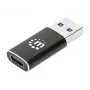 Manhattan USB-C USB-A-adapter, emane isasele, 10 Gbps (USB 3.2 Gen2, tuntud ka kui USB 3.1), SuperSpeed+ USB, must, eluaegne garantii
