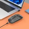 Juhtmevaba hiir Manhattan läbipaistev laetav USB