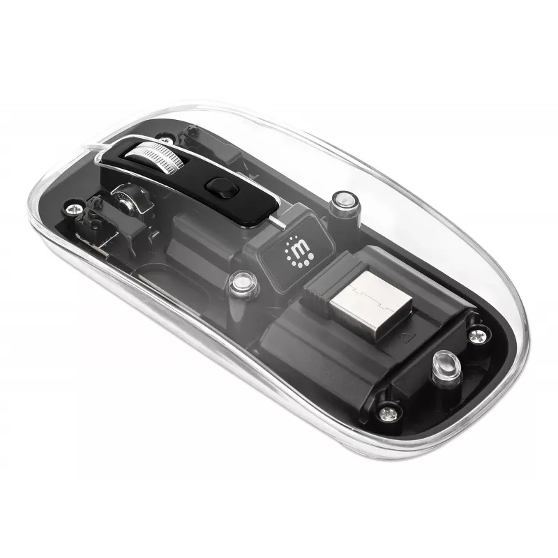 Juhtmevaba hiir Manhattan läbipaistev laetav USB