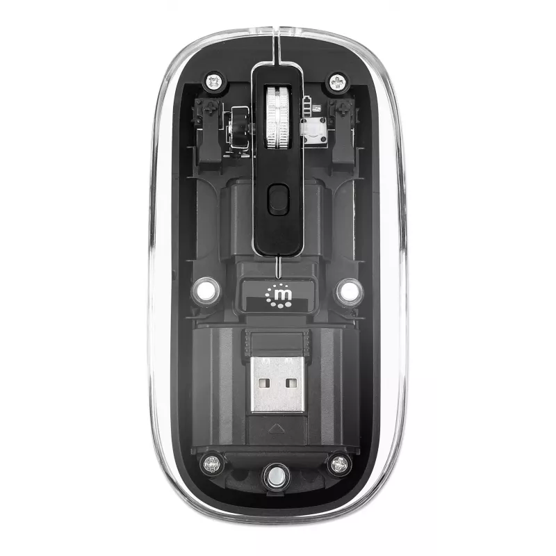 Juhtmevaba hiir Manhattan läbipaistev laetav USB