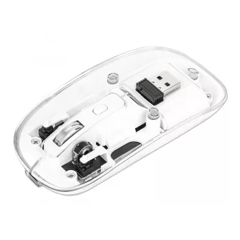 Hiir Manhattan Transparent taaslaetav juhtmevaba USB