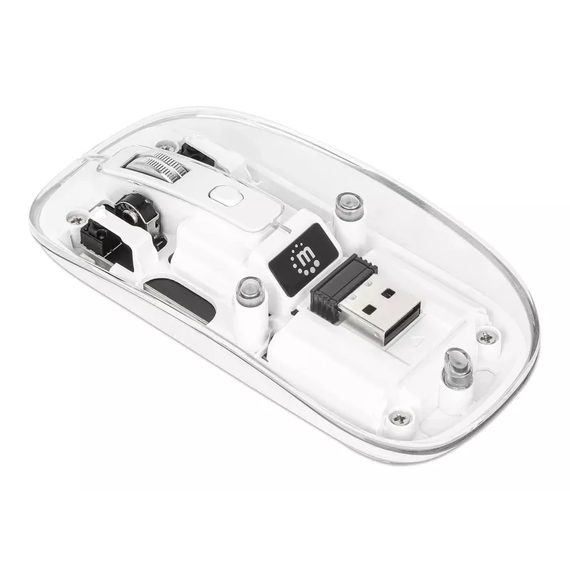 Hiir Manhattan Transparent taaslaetav juhtmevaba USB