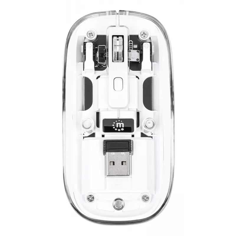 Hiir Manhattan Transparent taaslaetav juhtmevaba USB
