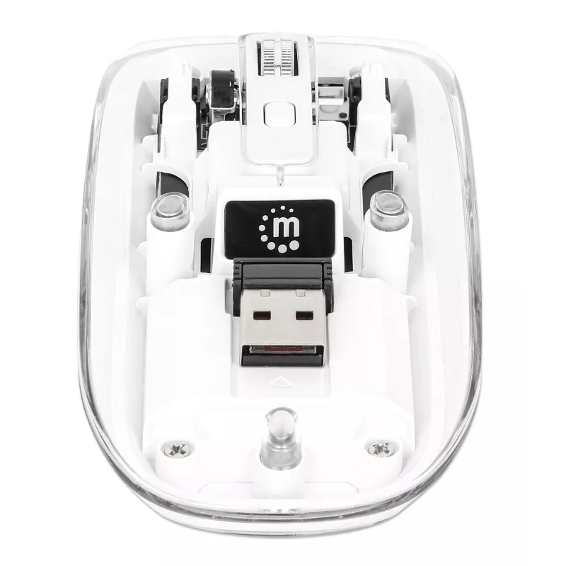 Hiir Manhattan Transparent taaslaetav juhtmevaba USB