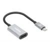 Manhattan USB-C - HDMI kaabel, 4K@60Hz, 5 Gbps (USB 3.2 Gen1 ehk USB 3.0), 11 cm, isane - isane, must/hõbedane, kolmeaastane garantii