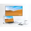 Manhattan USB-C - HDMI kaabel, 4K@60Hz, 5 Gbps (USB 3.2 Gen1 ehk USB 3.0), 11 cm, isane - isane, must/hõbedane, kolmeaastane garantii