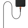 USB-C to USB-C toitekaabel Eaton 1,5 m — Kevlar-südamik, USB 2.0, must/oranž