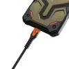 USB-C to USB-C toitekaabel Eaton 1,5 m — Kevlar-südamik, USB 2.0, must/oranž