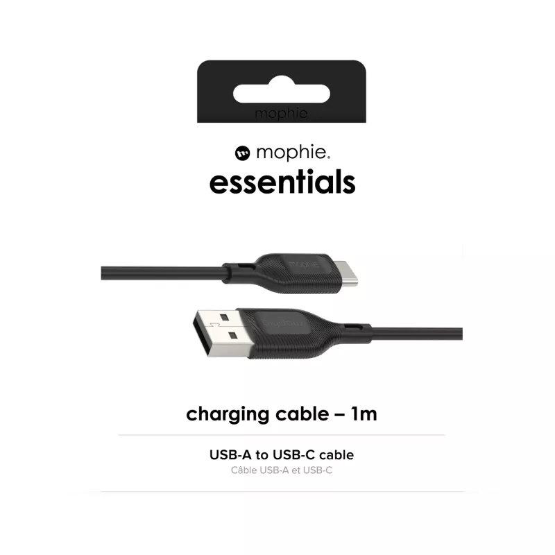 mophie essentials laadimiskaablid | 1M USB-kaabel USB 2.0 USB A USB C Must