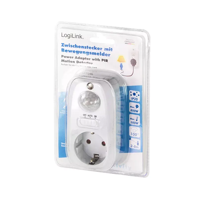 Toitepistiku adapter LogiLink PA0248 Valge