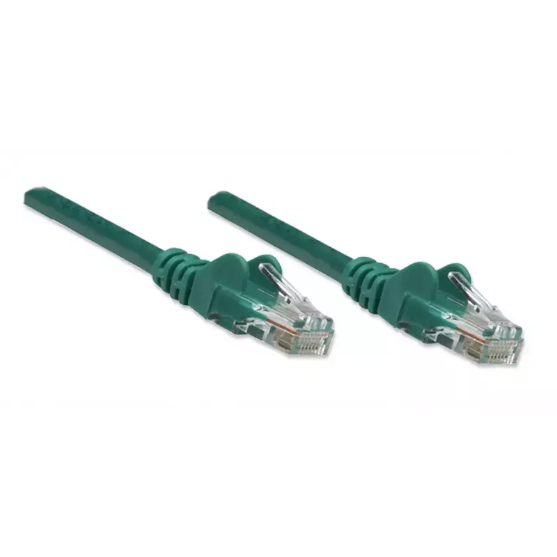 Intellinet võrgukaabel, Cat5e, 0,5 m, roheline, CCA, U/UTP, PVC, RJ45, kullatud kontaktid, tõmblukuga, kaitsemuhviga, eluaegne garantii