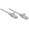 Intellinet võrguparanduskaabel, Cat5e, 2m, Hall, CCA, U/UTP, PVC, RJ45, Kullatud kontaktid, Haardevaba, Kaablikaitsega, Eluaegne garantii