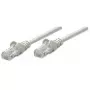 Intellinet võrguparanduskaabel, Cat5e, 2m, Hall, CCA, U/UTP, PVC, RJ45, Kullatud kontaktid, Haardevaba, Kaablikaitsega, Eluaegne garantii
